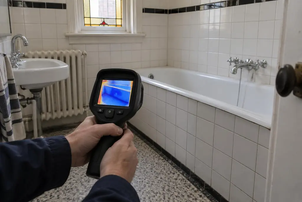Lekdetectie Veghel – onderzoek in een badkamer van een oudere woning